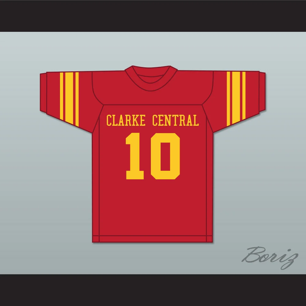 Fran Tarkenton 10 Clarke Central High School Gladiators Red